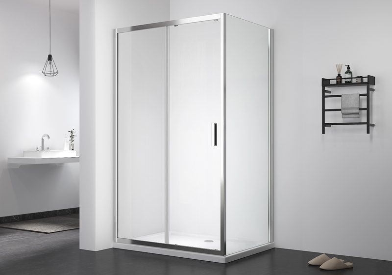 EX-504C 5 mm economische verschuifbare slanke douchewand